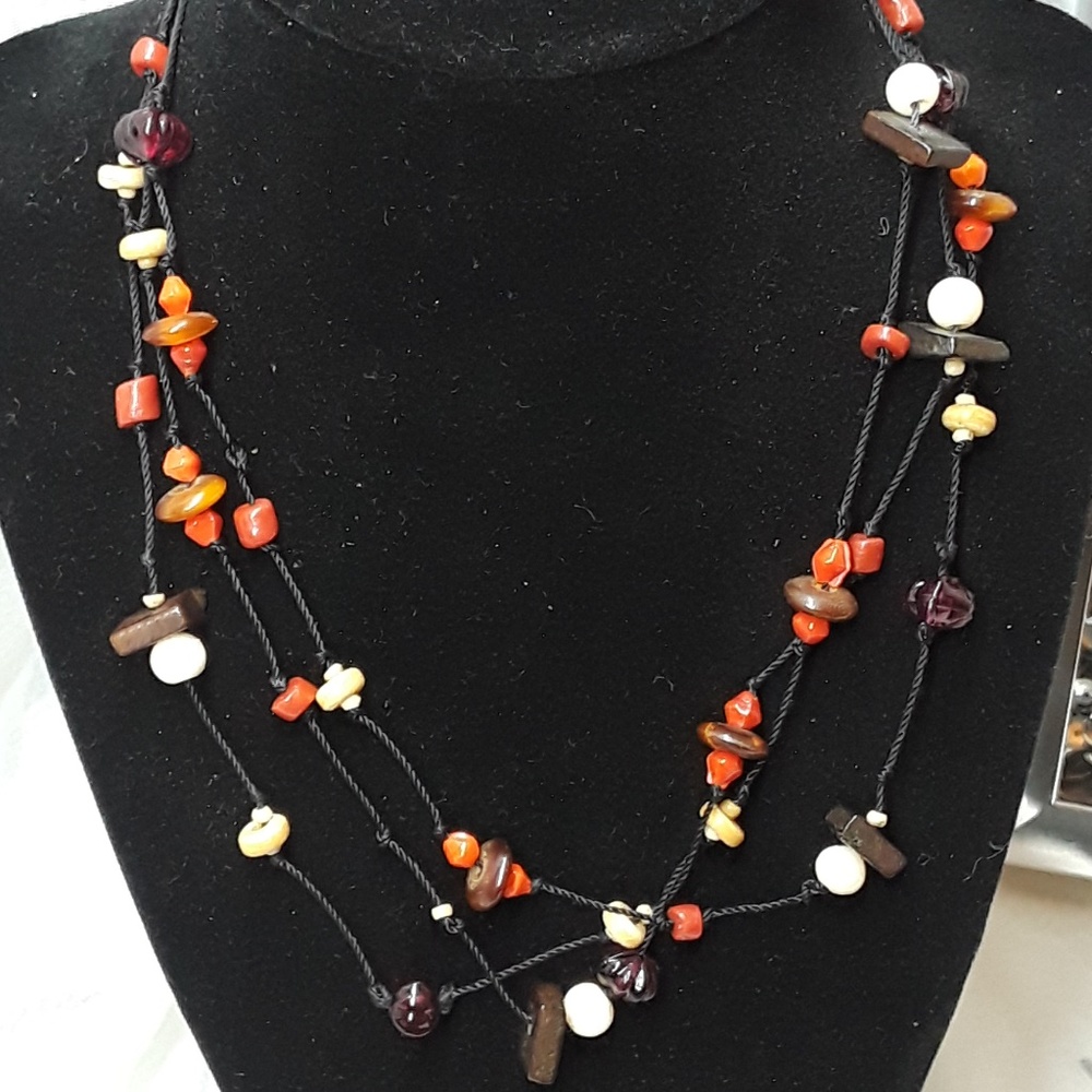 Vintage glass bead necklace